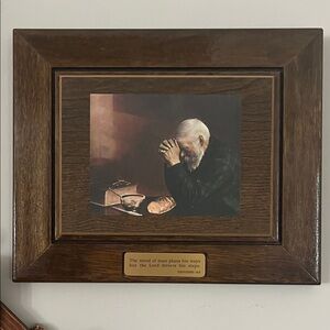 Framed Grace" by Eric Enstrom in a solid wood frame